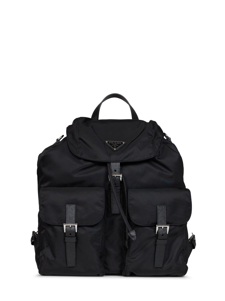 Black Re-Nylon Backpack Recycled Polyamide Backpacks