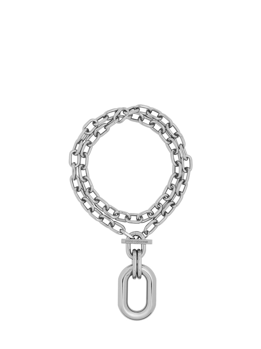 Necklace Double Xl Link Silver Aluminium Necklaces