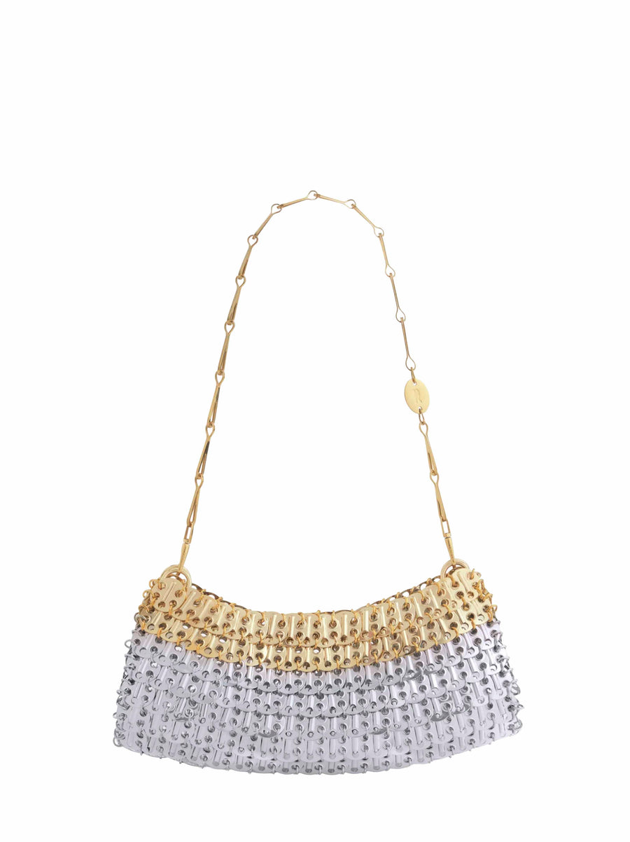 Clutch Skyline Silver-Light Gold Multicolour Shoulder Bags