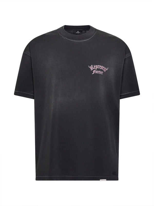 T-Shirt Duality Washed Black Cotton T-shirts