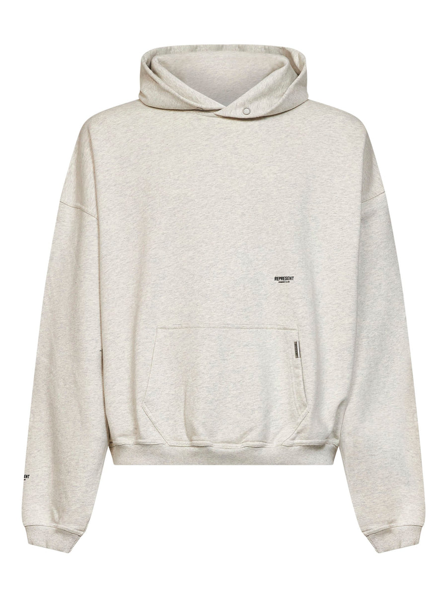 Hoodie Micro Owners Club Cream Cotton Ecru Sweatshirts