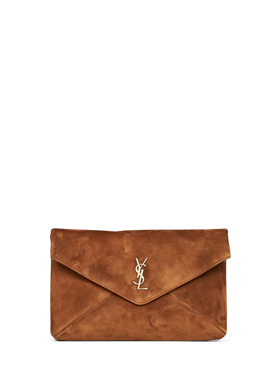 Envelope Clutch Cassandre Camel Calfskin