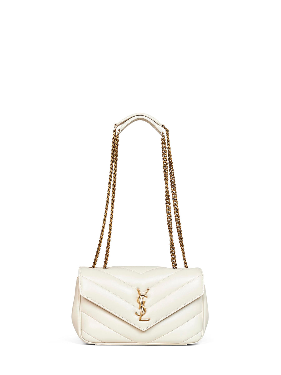 Shoulder Bag Loulou Small Ivory Lambskin