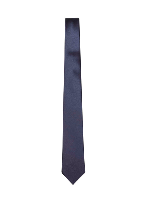 Silk Tie Navy Blue Ties & Bow
