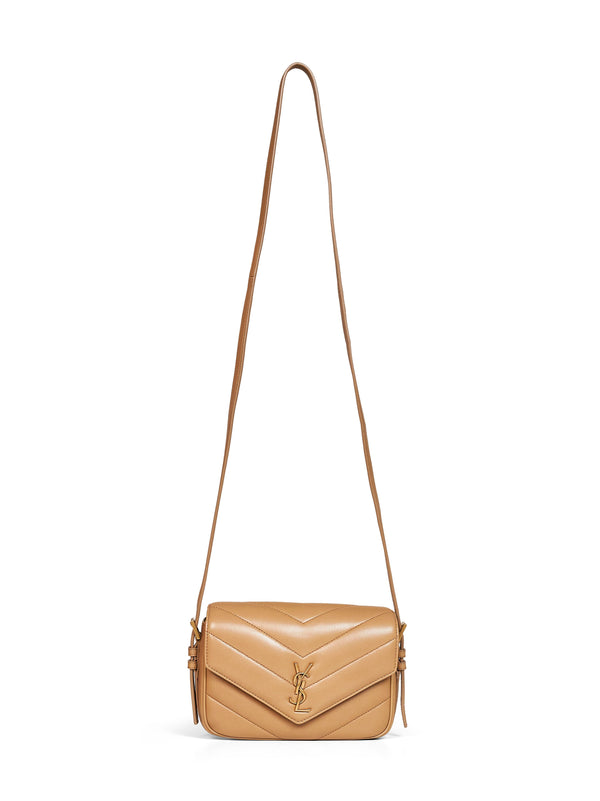 Crossbody Bag Loulou Toy Natural Tan Beige Lambskin Shoulder