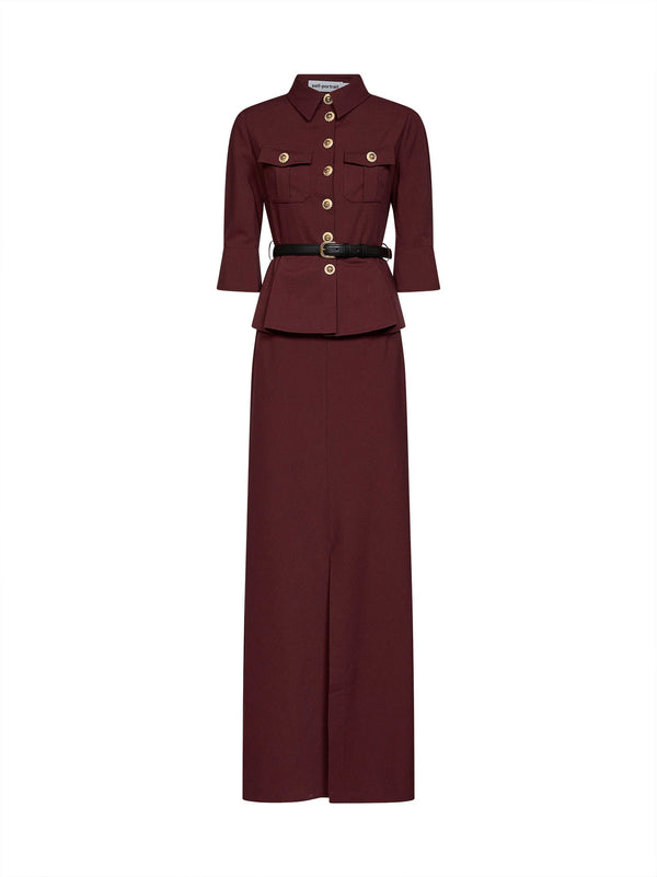 Maxi Dress Brown Twill