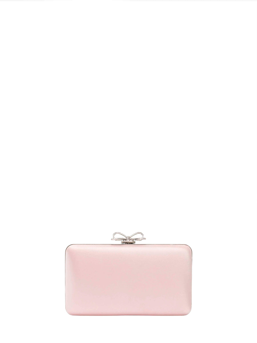 Clutch Bag Pink Satin Polyester Handbags