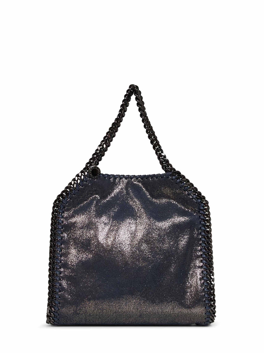 Mini Tote Bag Falabella Navy Blue Polyester Shoulder