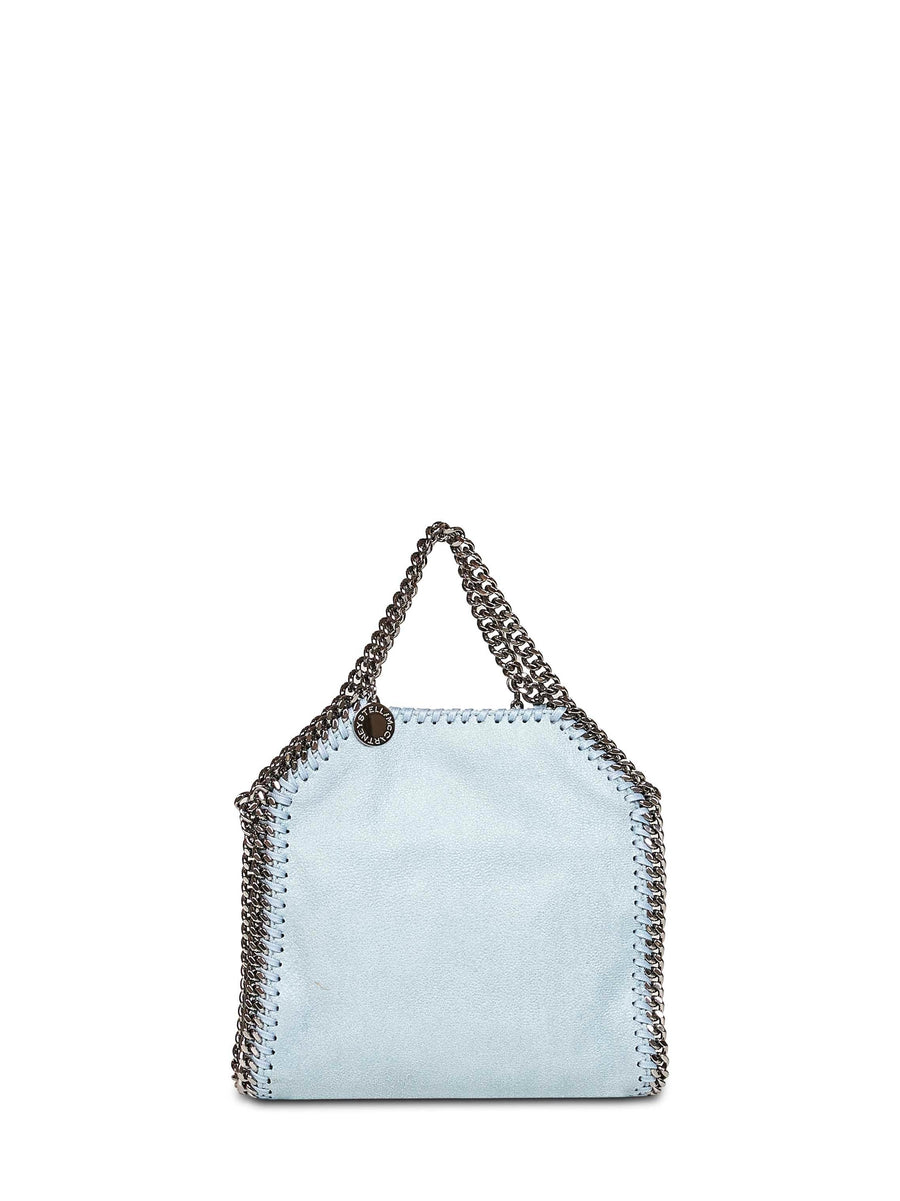 Tote Bag Falabella Tiny Light Blue Polyester Handbags