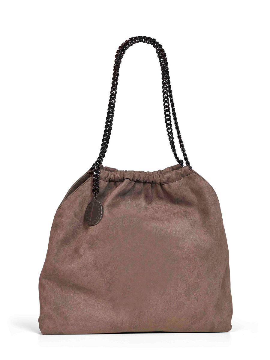 Shoulder Bag Falabella Drawstring Dark Taupe Brown Polyamide Handbags