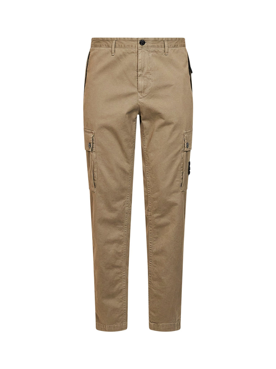 Cargo Trousers Green Cotton
