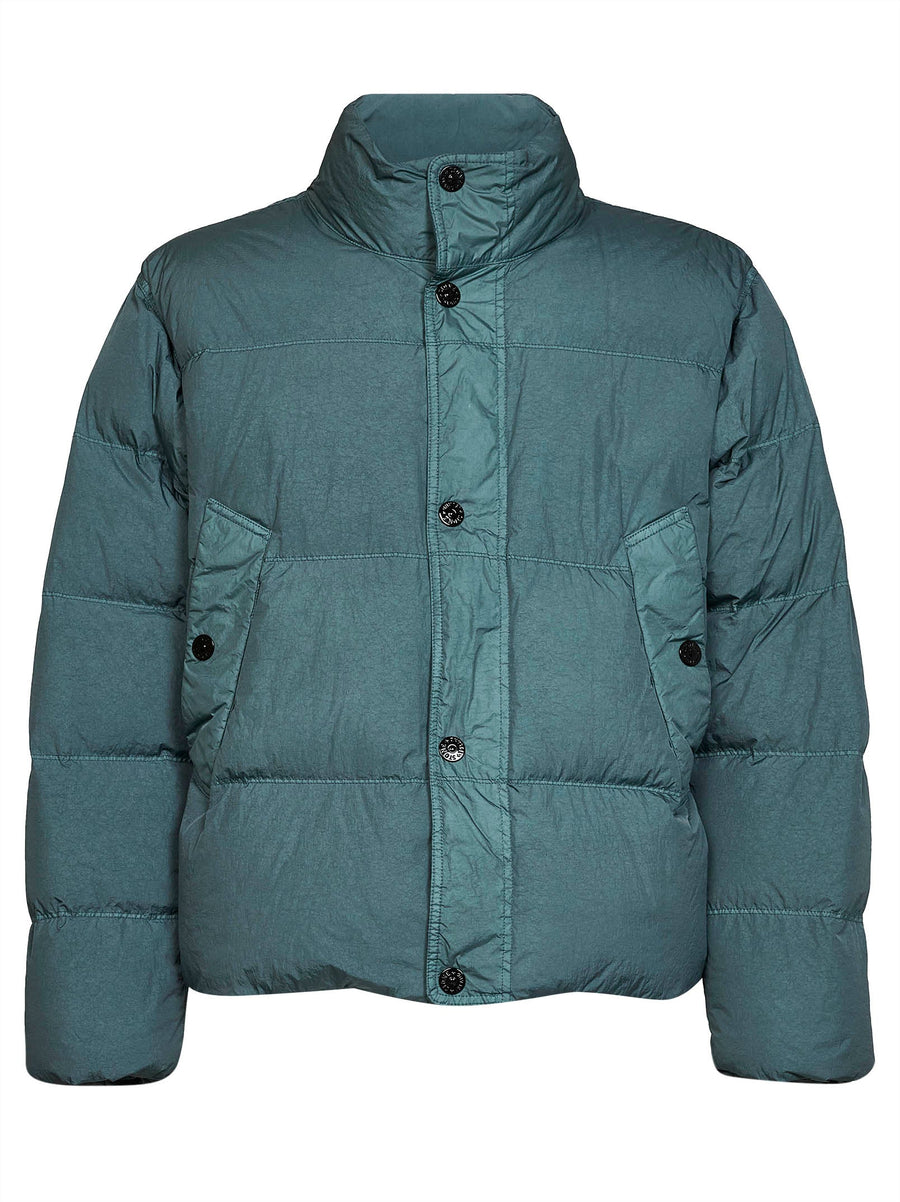 Down Jacket Crinkle Reps Ny Green Polyamide Padded &