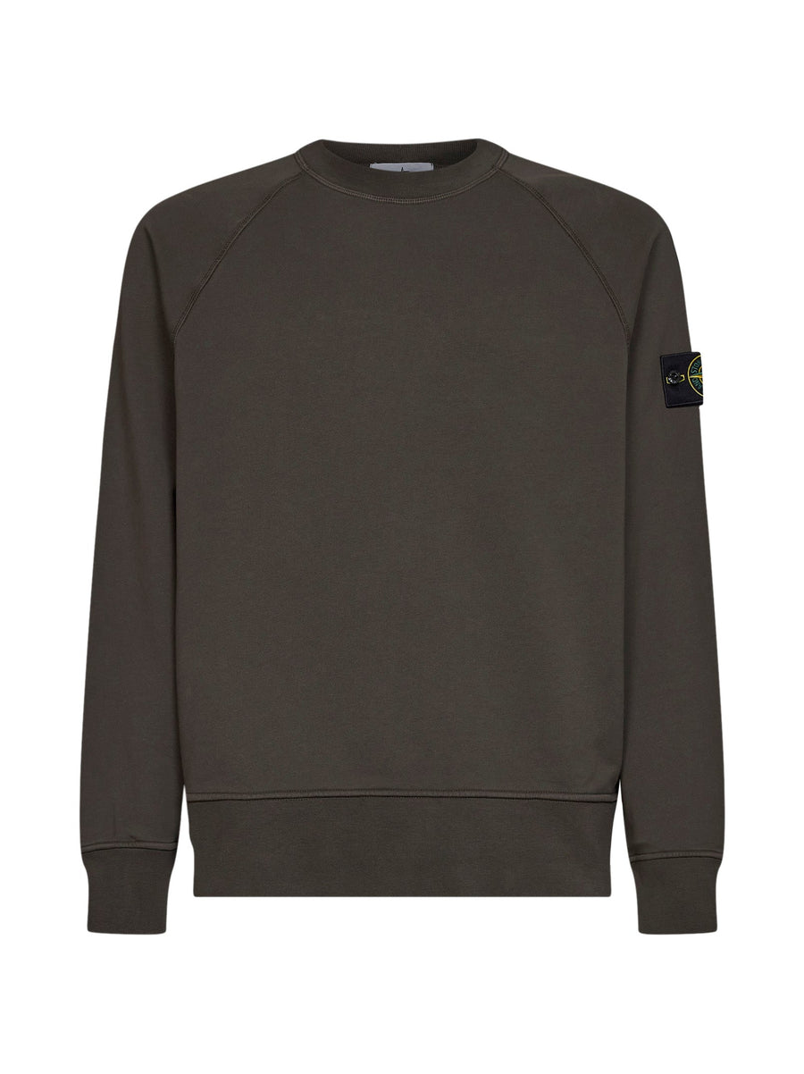 Crewneck Cotton Sweatshirt Grey Sweatshirts