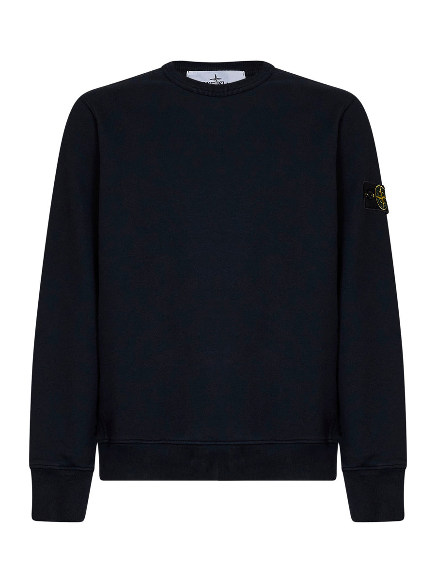 Crewneck Sweatshirt Organic Cotton Blue Sweatshirts