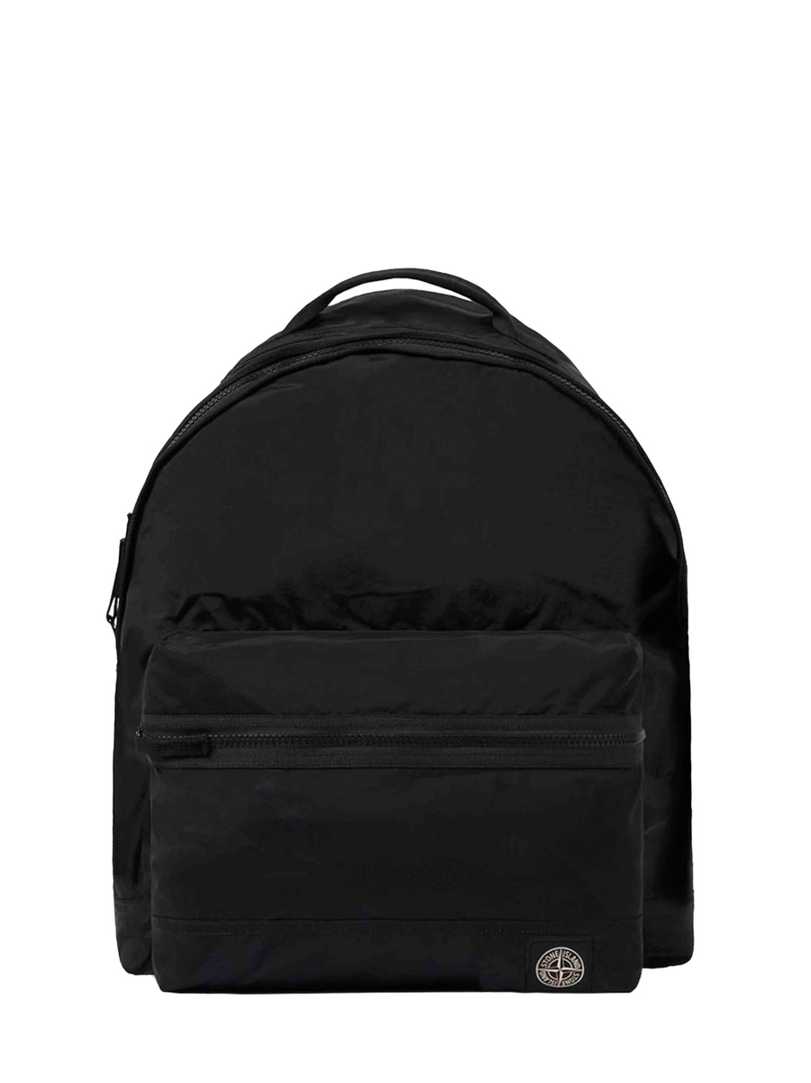 Backpack Nylon Metal-Trim Black Resin Backpacks