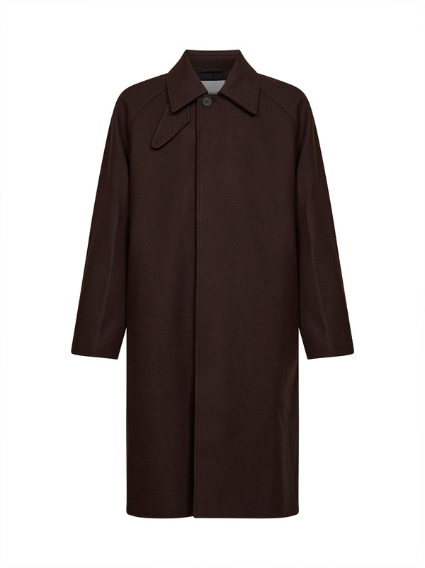 Cabo Coat Espresso Wool Blend Brown