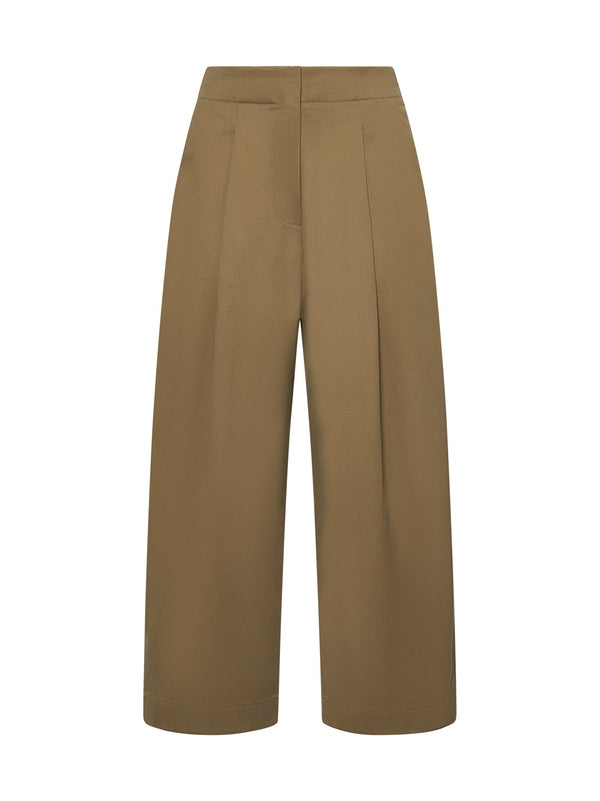 Cotton Trousers Dordoni Green