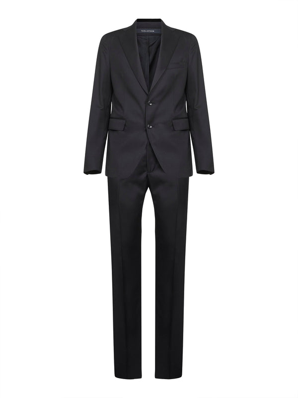 Suit Vesuvio Black Virgin Wool Suits