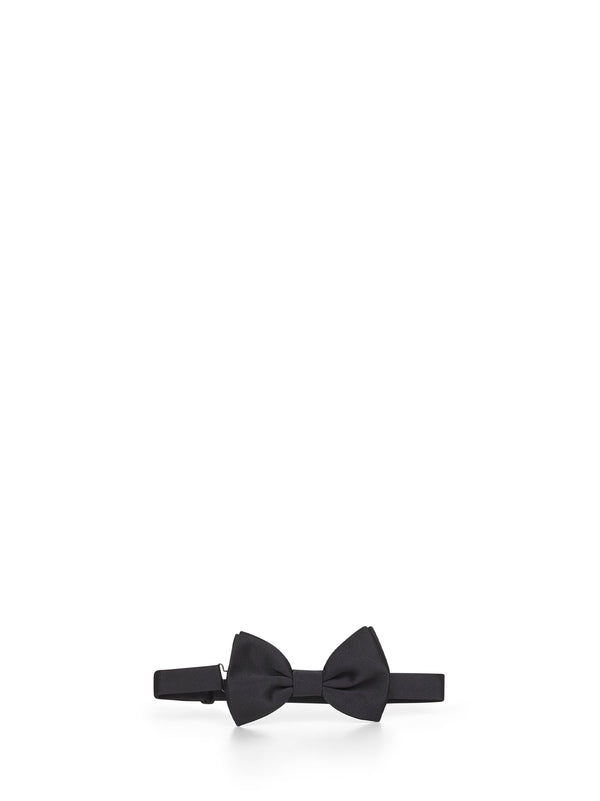 Bow Tie Papillona Satin Black Polyester Ties &