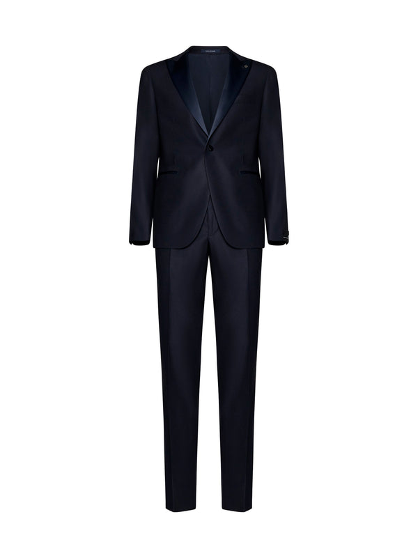 Tuxedo Napoli Stretch Wool Blue Virgin Suits