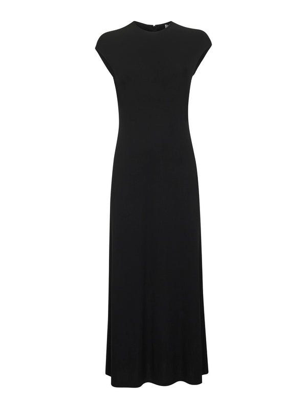 Long Jersey Dress Black Viscose