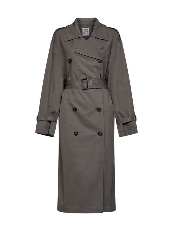 Trench Coat Cotton-Blend Mud & Raincoats