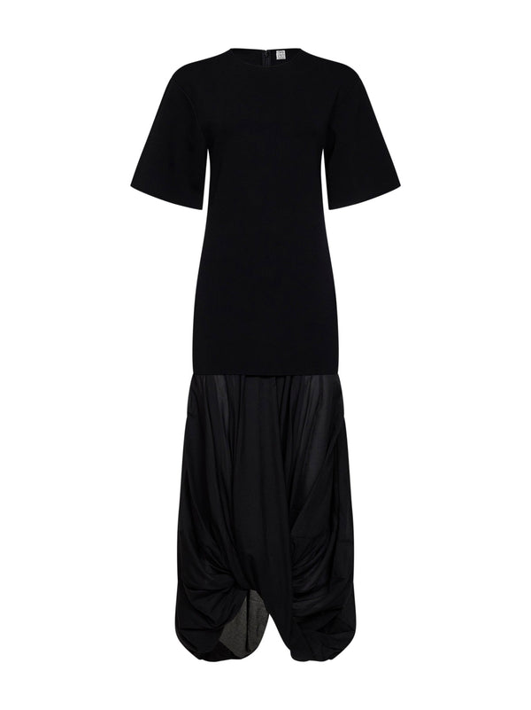 Dress Cocoon Tee Black Viscose