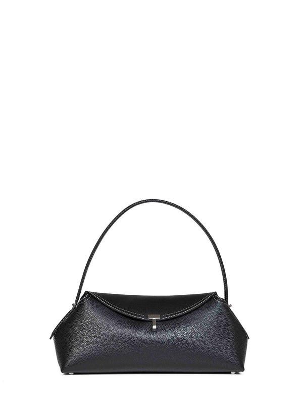 Shoulder Bag T-Lock Black Calf Leather