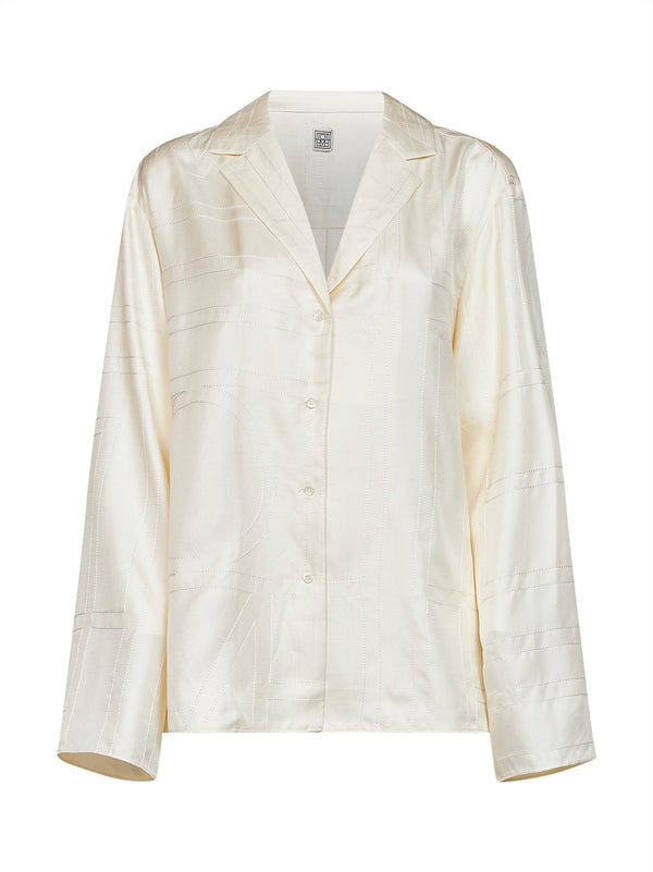Pyjama Shirt Silk Ivory