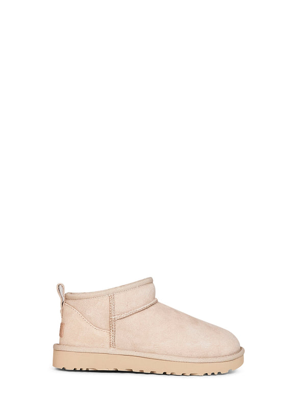 Boots Classic Ultra Mini Moonlight Beige Calf Leather
