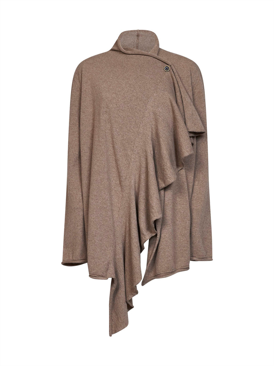Cardigan Rouges Tan Cashmere Beige Cardigans