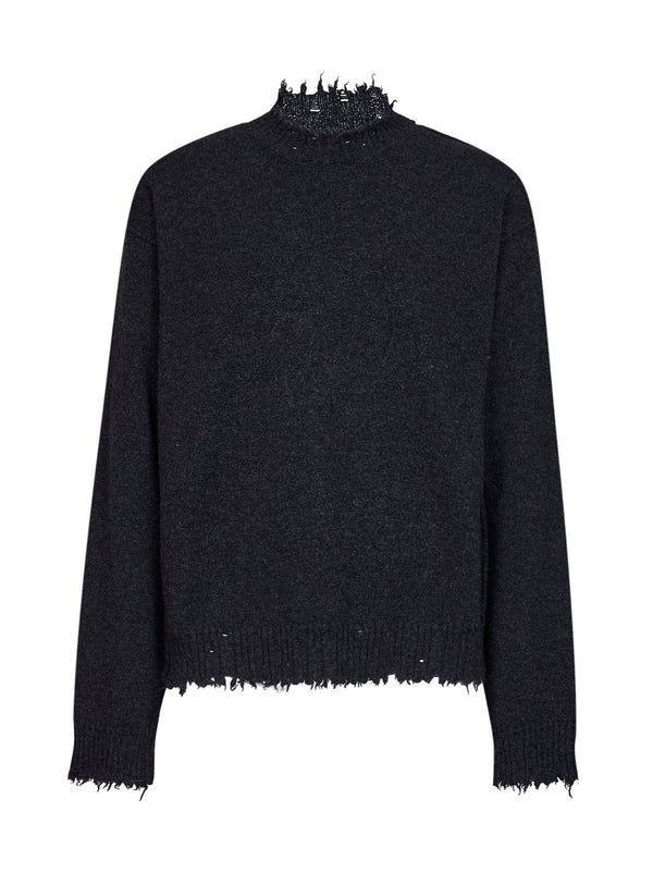 Crewneck Cashmere Sweater Dark Grey
