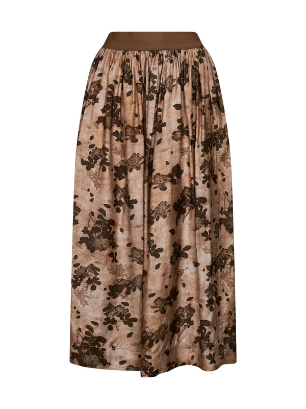 Skirt Moulay Gillian Beige Floral Viscose