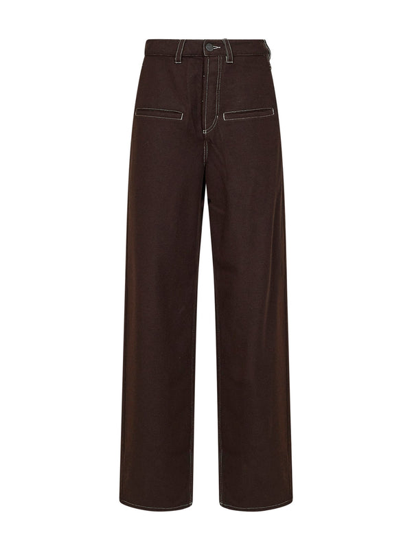 Trousers Ball Brown Wool-Blend