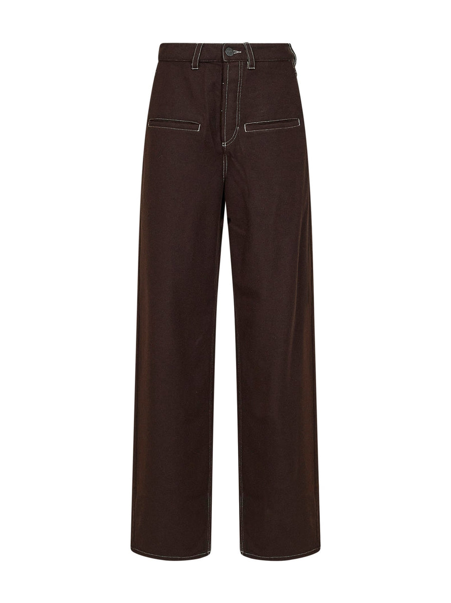 Trousers Ball Brown Wool-Blend