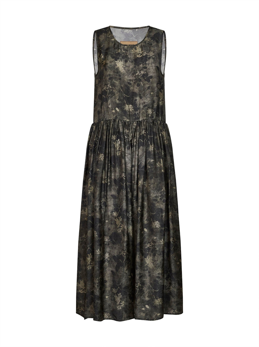 Midi Dress Moulay Ardal Green-Grey Viscose