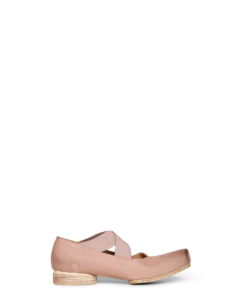 Ballet Flats Pink Leather Cashmere Ballerina Shoes