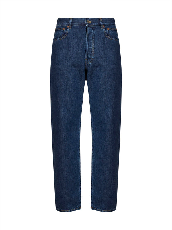 Jeans Medium Blue Cotton Denim