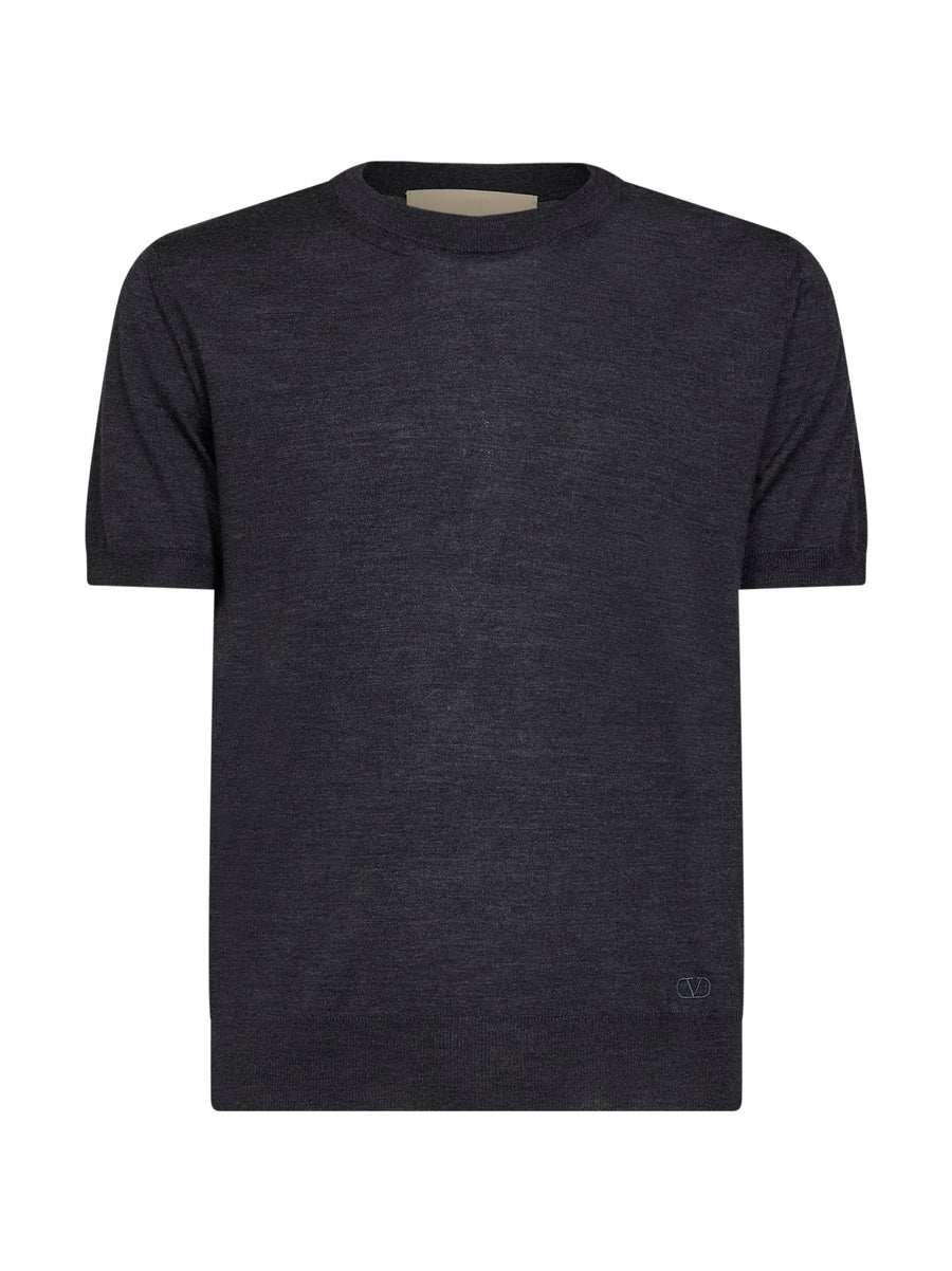 Sweater Vlogo Dark Grey Cotton