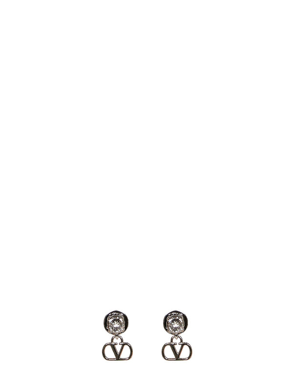 Earrings Vlogo Signature Silver