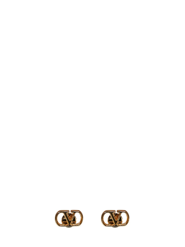Earrings Vlogo Signature Gold Brass