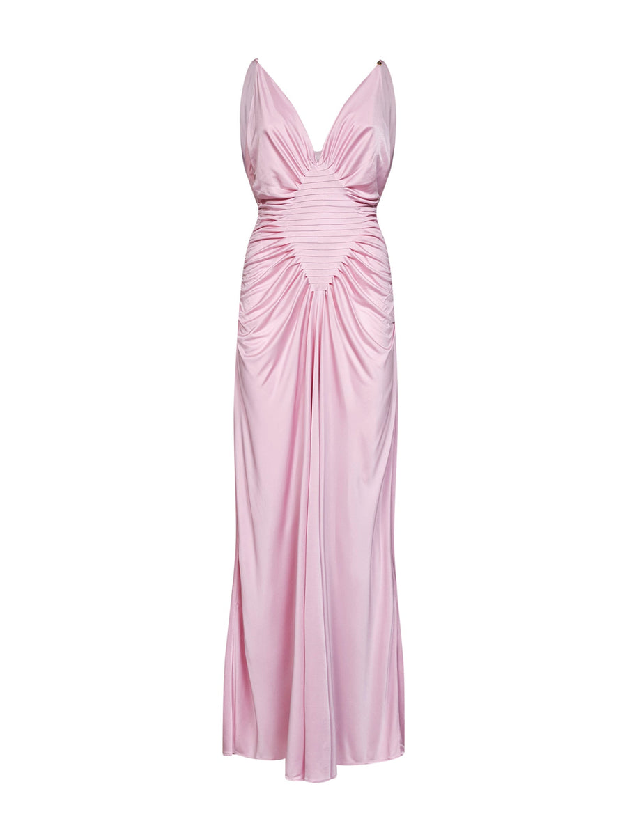 Evening Dress Pastel Pink Viscose