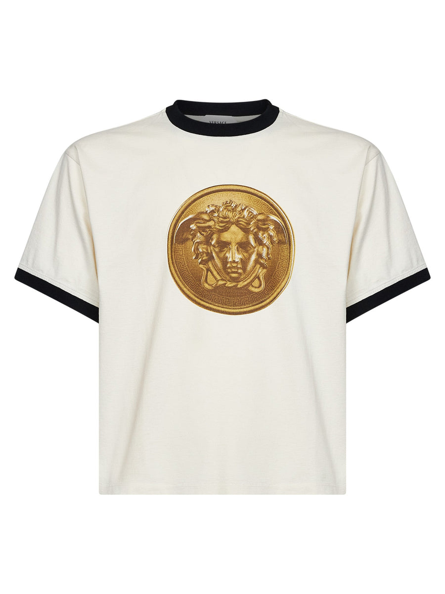 T-Shirt Medusa Coin Cotton Ivory T-shirts