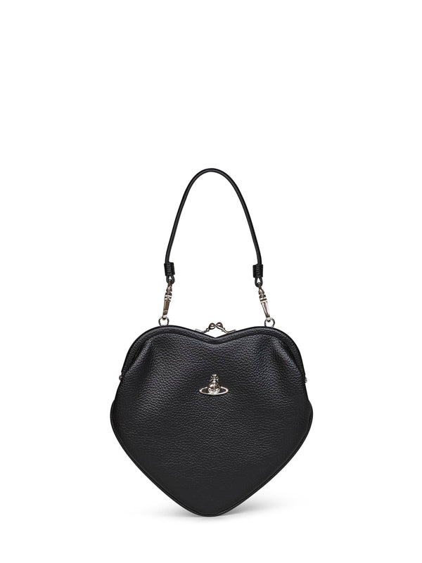 Handbag Belle Heart Frame Black Polyethylene Handbags