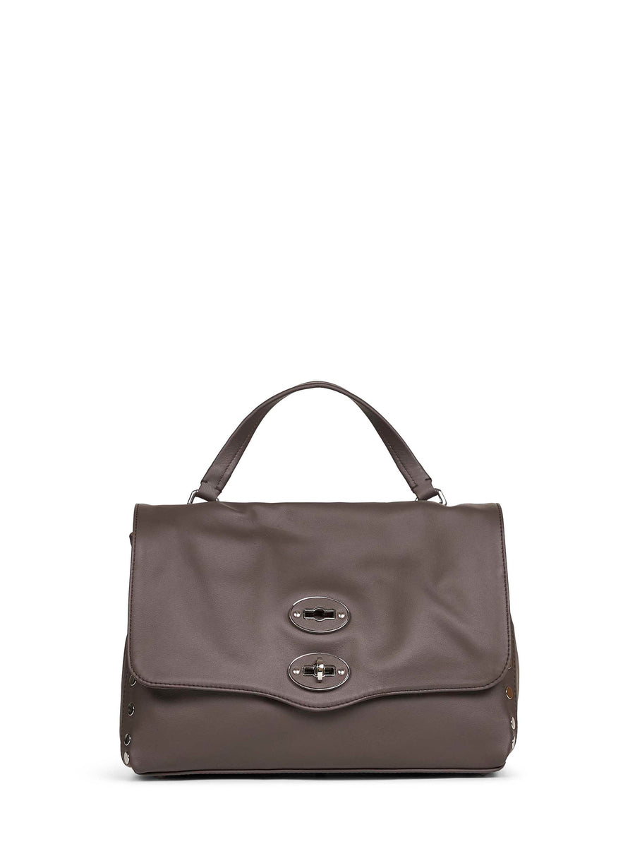 Handbag Small Postina Brown Gianduiotto Bovine Leather (top Grain) Handbags