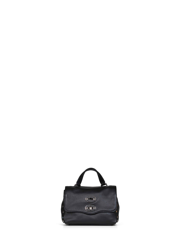 Handbag Baby Postina Black Lavagna Bovine Leather Handbags