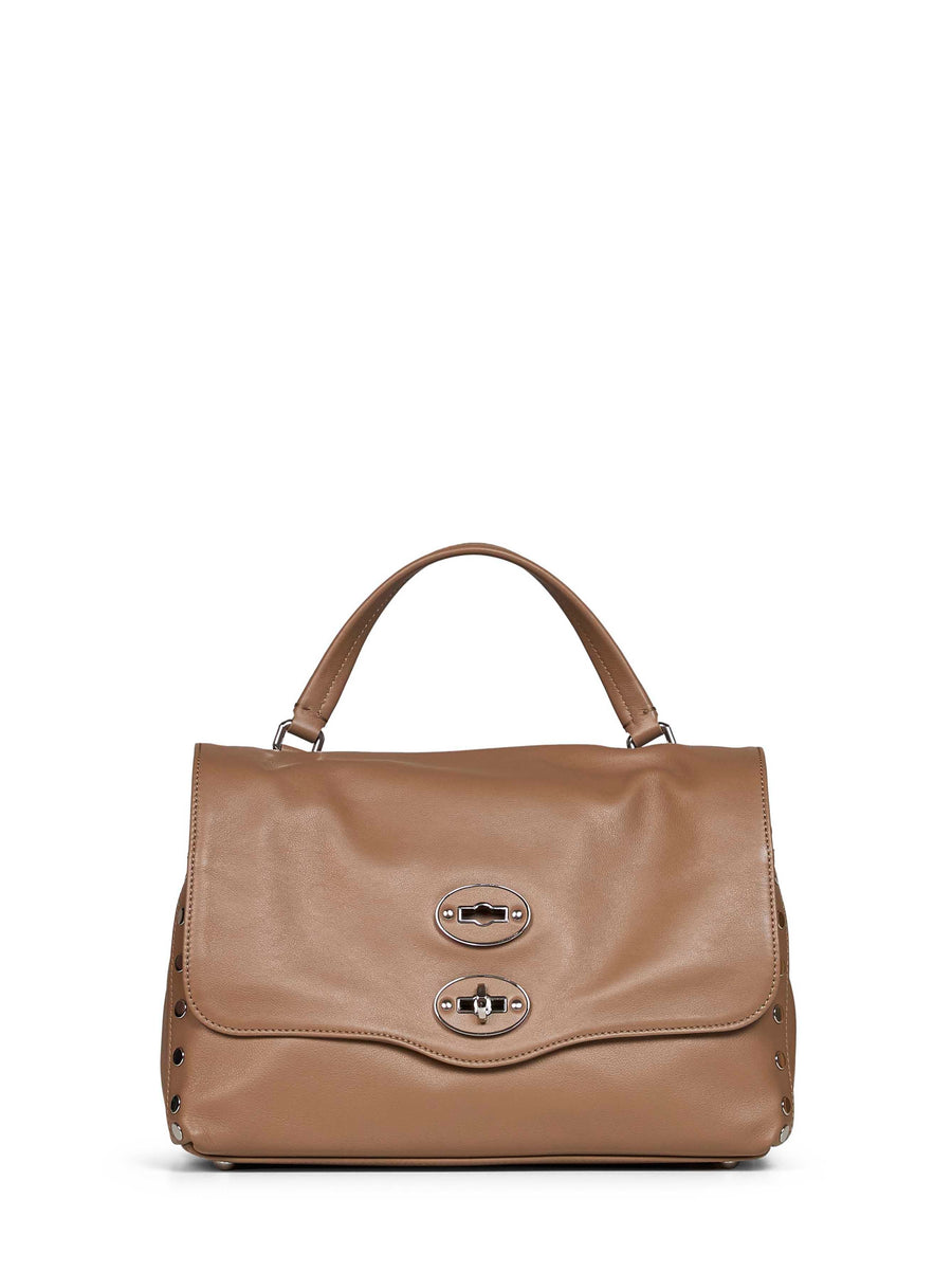 Handbag Small Postina Grey Timo Di Ravenna Bovine Leather Handbags