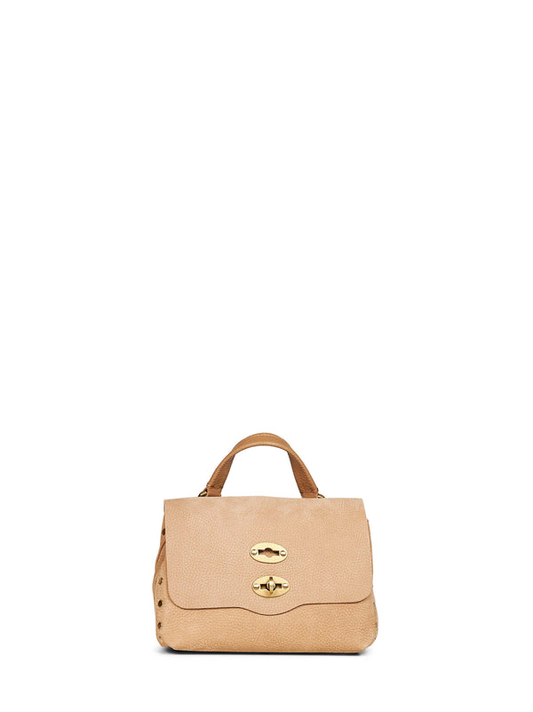 Handbag Postina Baby Beige San Gimignano Bovine Leather Handbags