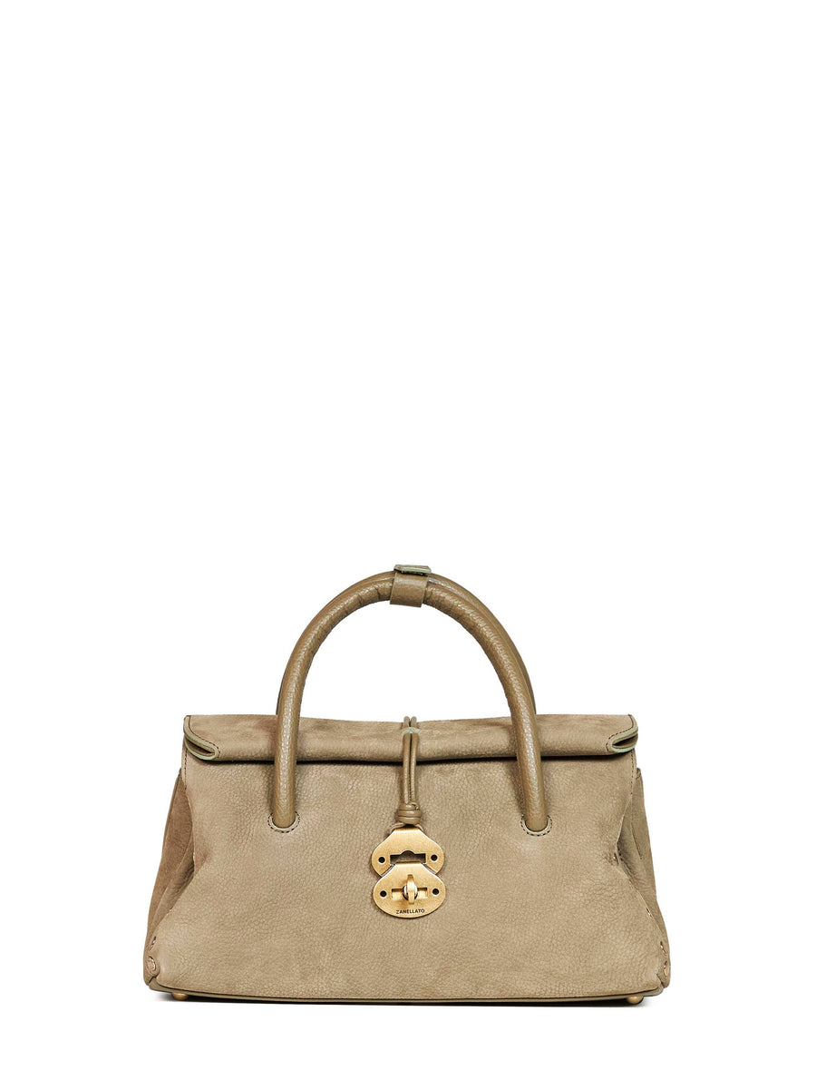Handbag Dotta Small Green Leather Bovine Handbags