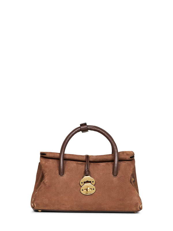 Handbag Dotta Small Brown Bovine Leather Handbags